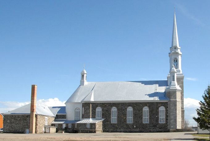 Église de Saint-François-de-la-Rivière-du-Sud au printemps 2013. Photo Louis-Marie Garant